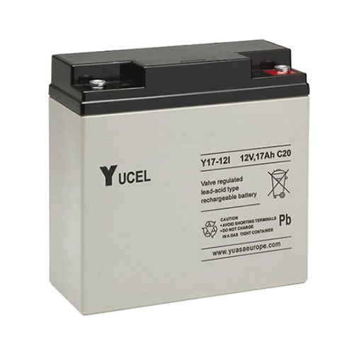 Yuasa Y17-12I Yucel Y Series, 12V 17Ah Valve Regulated Lead Acid Battery, 20-Hr Rate Capacity, General Purpose